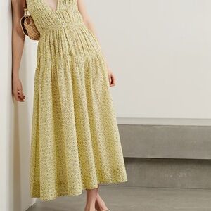 Doen Irina Floral Yellow Maxi Dress